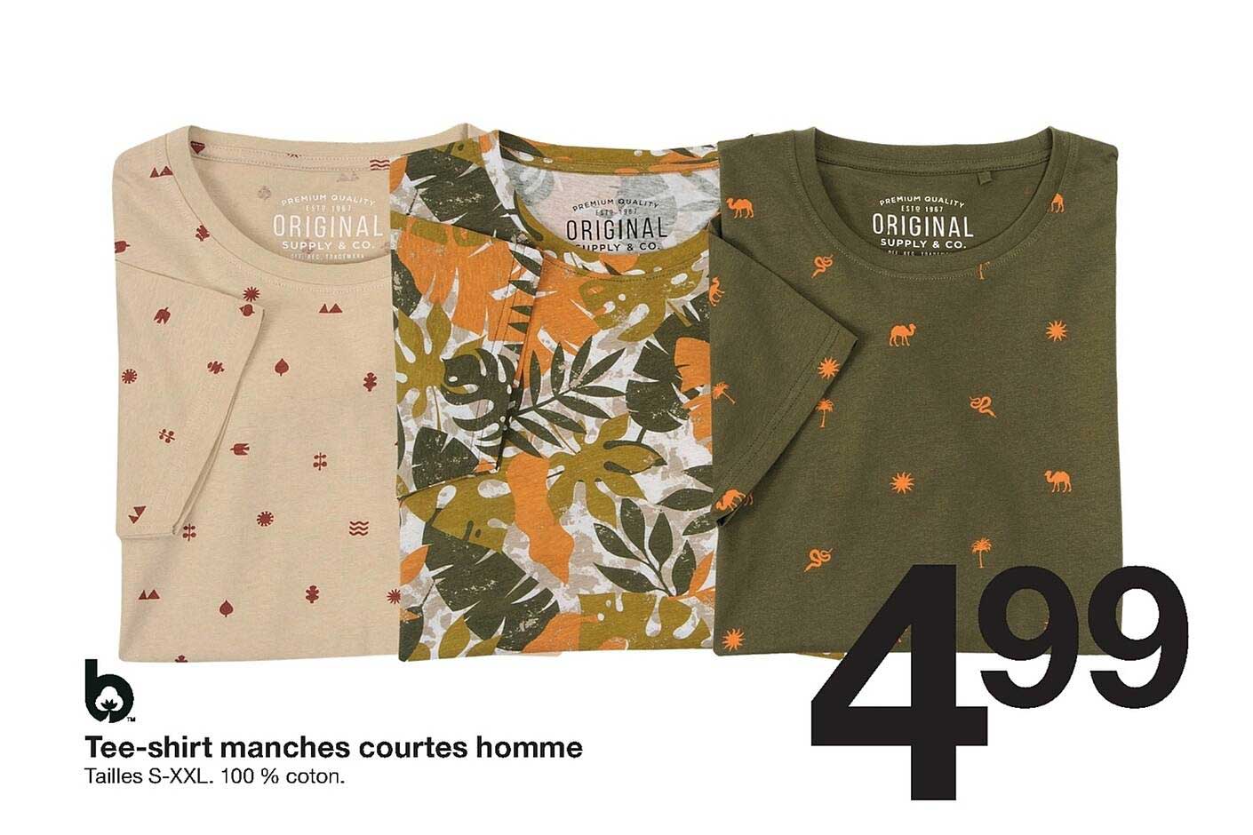 tee-shirt manches courtes homme