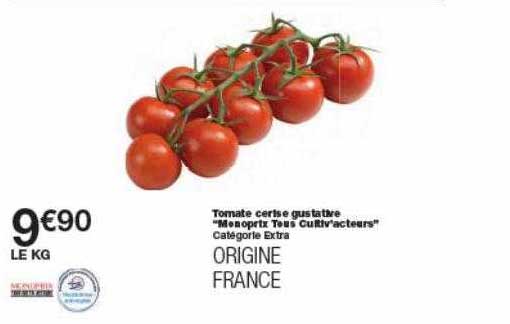 tomate cerise gustative monoprix tous cultiv'acteurs