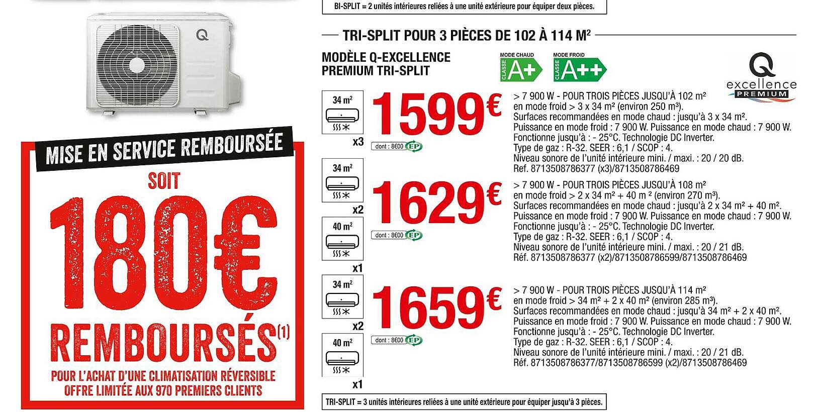 tri-split pour 3 pièces de 102 à 114 m² modèle q-excellence premium tri-split