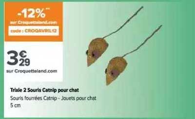 Trixie 2 Souris Catrip Pour Chat