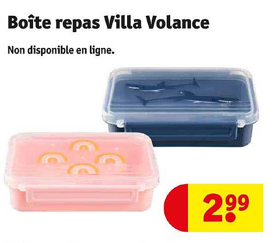 boîte repas villa volance