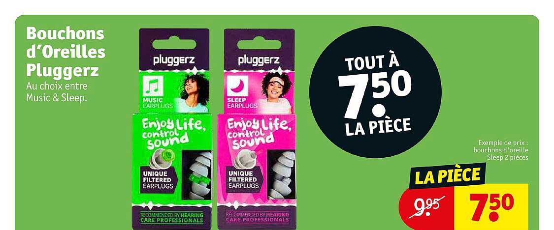 bouchons d'oreilles pluggerz