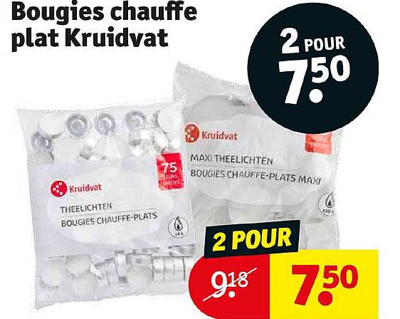 bougies chauffe plat kruidvat