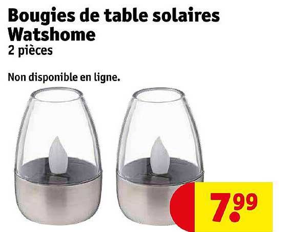 Bougies De Table Solaires Watshome