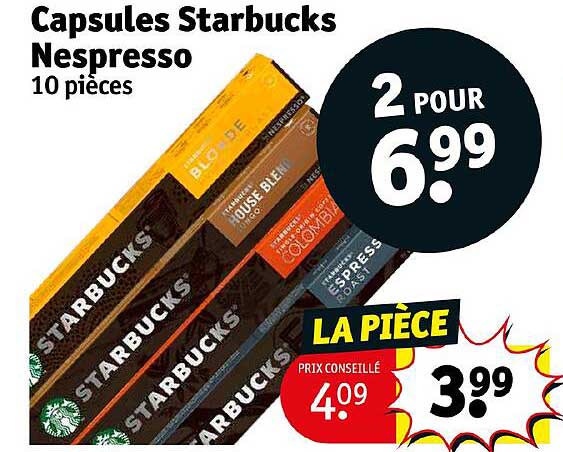 Capsules Starbucks Nespresso