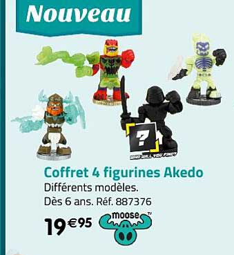coffret 4 figurines akedo moose