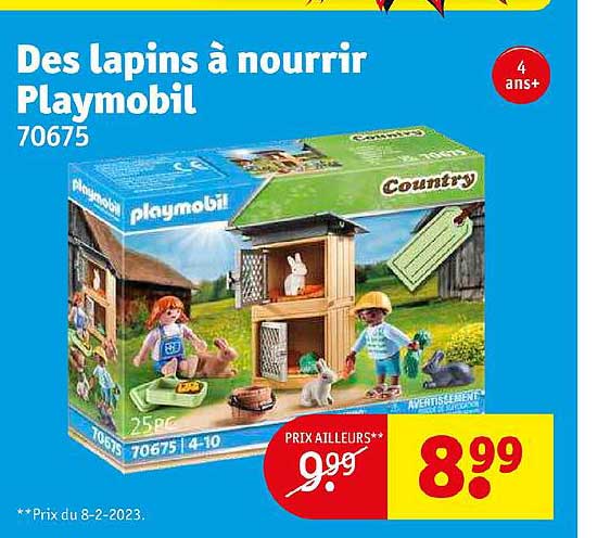des lapins à nourrir playmobil
