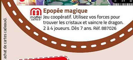épopée magique mattel games