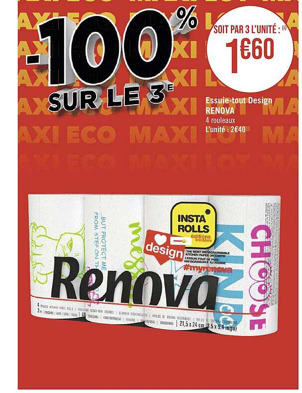 essuie-tout design renova