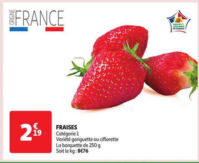 fraises gariguette ou ciflorette