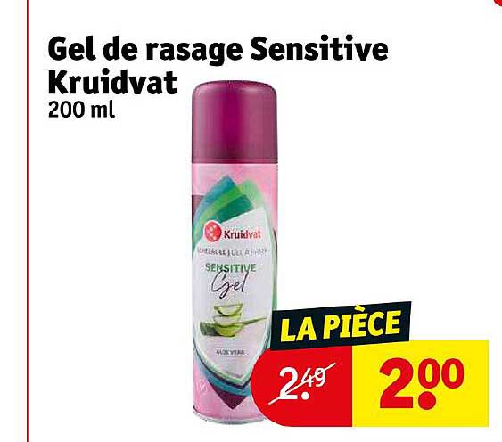 gel de rasage sensitive kruidvat