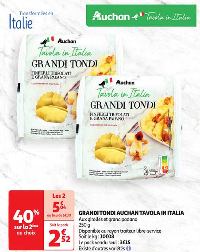grandi tondi auchan tavola in italia