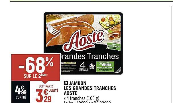 Jambon Les Grandes Tranches Aoste