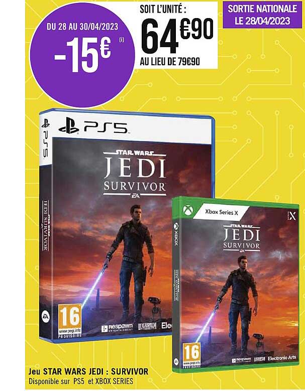jeu star wars jedi : survivor