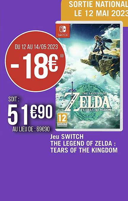 Jeu Switch The Legend Of Zelda : Tears Of The Kingdom