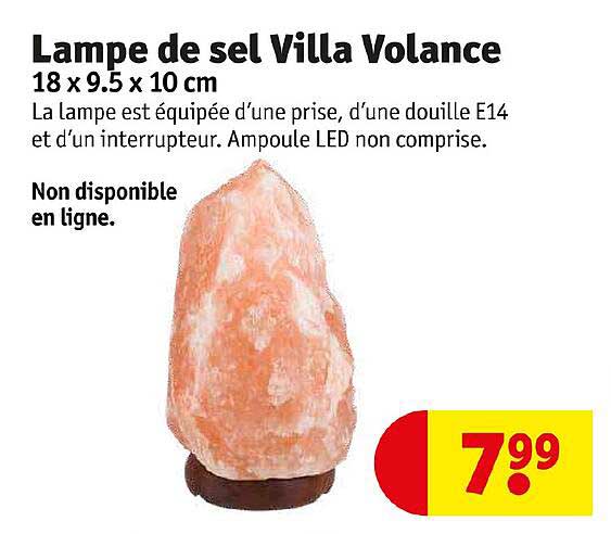 lampe de sel villa volance