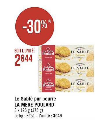 le sablé pur beurre la mère poulard