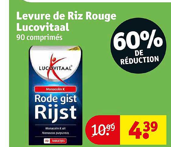 levure de riz rouge lucovitaal