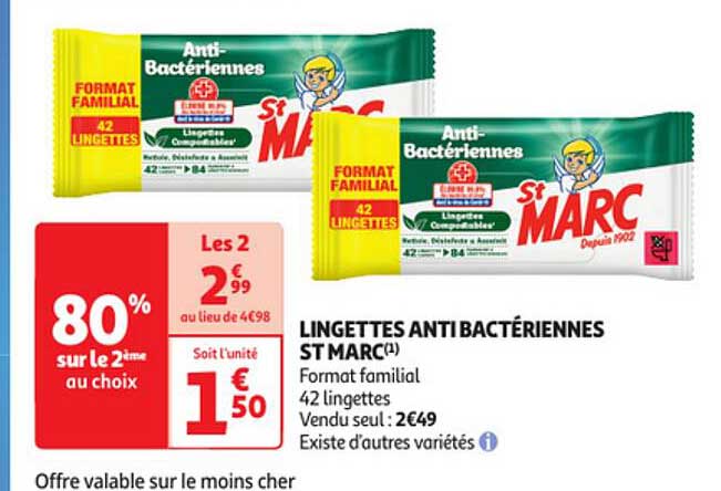 lingettes anti bactériennes st marc