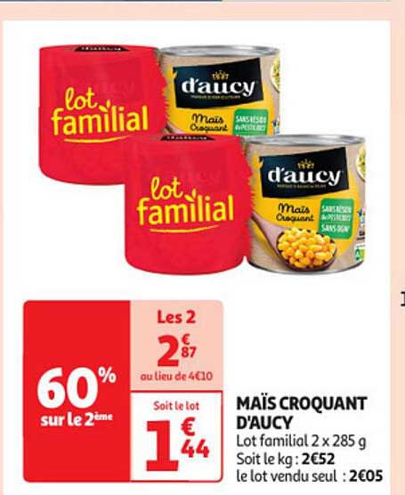 Maïs Croquant D'aucy