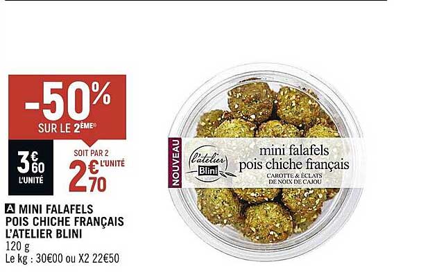 Mini Falafels Pois Chiche Français L'atelier Blini