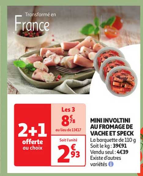 mini involtini au fromage de vache et speck