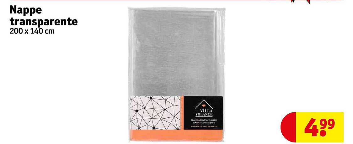 nappe transparente villa volance