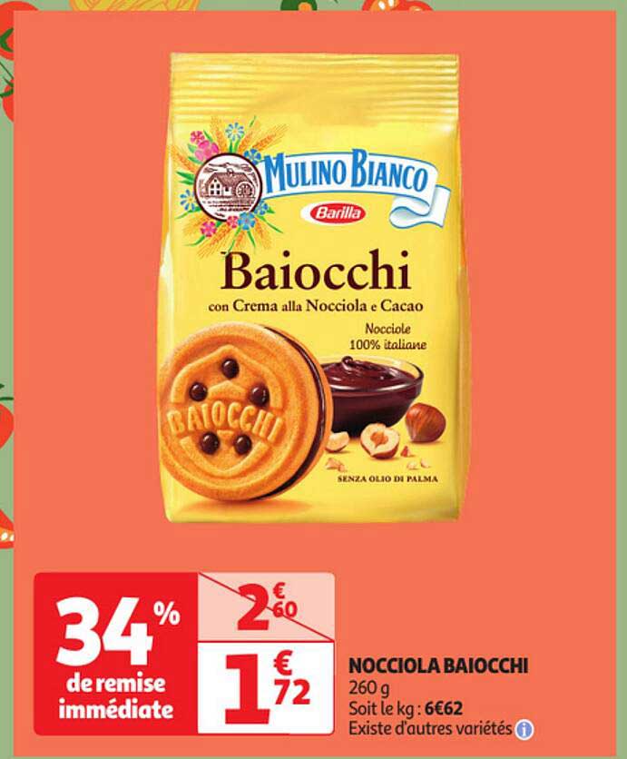 nocciola baiocchi mulino bianco