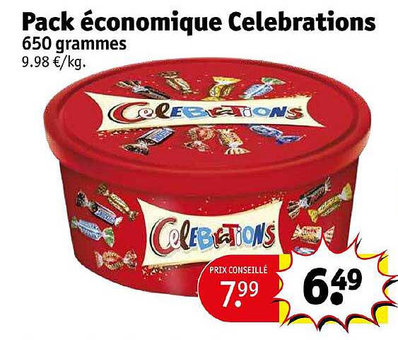 pack économiques célébrations