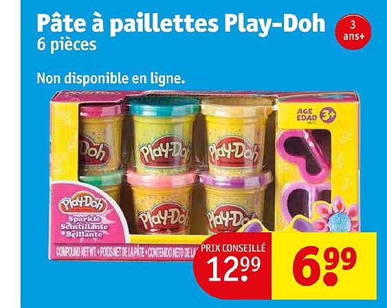 pâte à paillettes play-Doh
