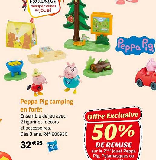 peppa pig camping en forêt