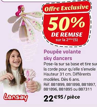 poupée volante sky dancers