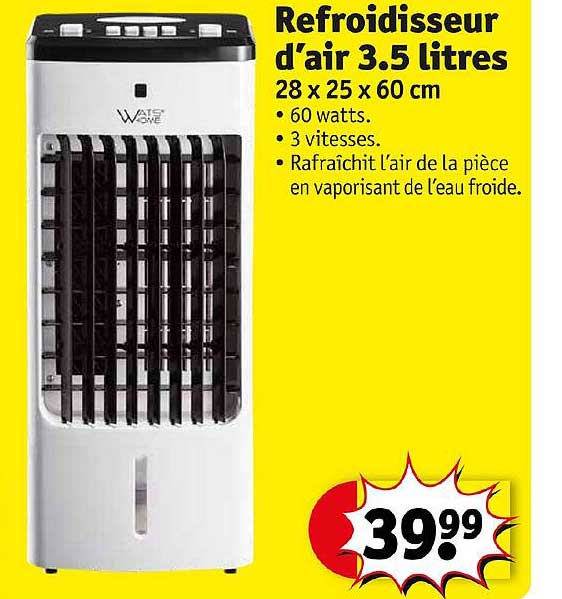 refroidisseur d'air 3.5 litres