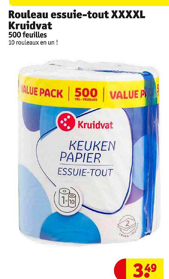 rouleau essuie-tout xxxxl kruidvat