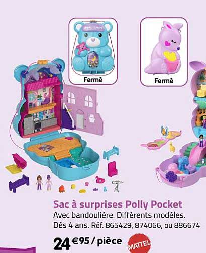 sac à surprises polly pocket mattel