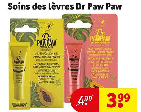 soins des lèvres dr paw paw