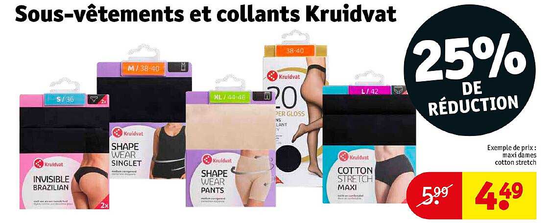 Sous-vêtements Et Collants Kruidvat