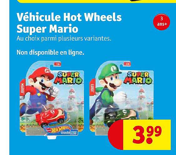 véhicule hot wheels super mario