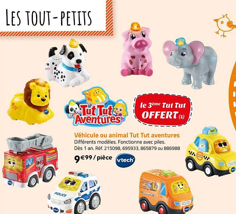 véhicule ou animal tut tut aventures