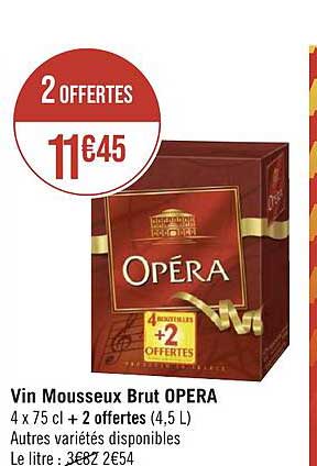 Vin Mousseux Brut Opéra