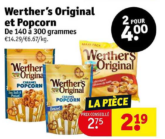 Werther's Original Et Popcorn