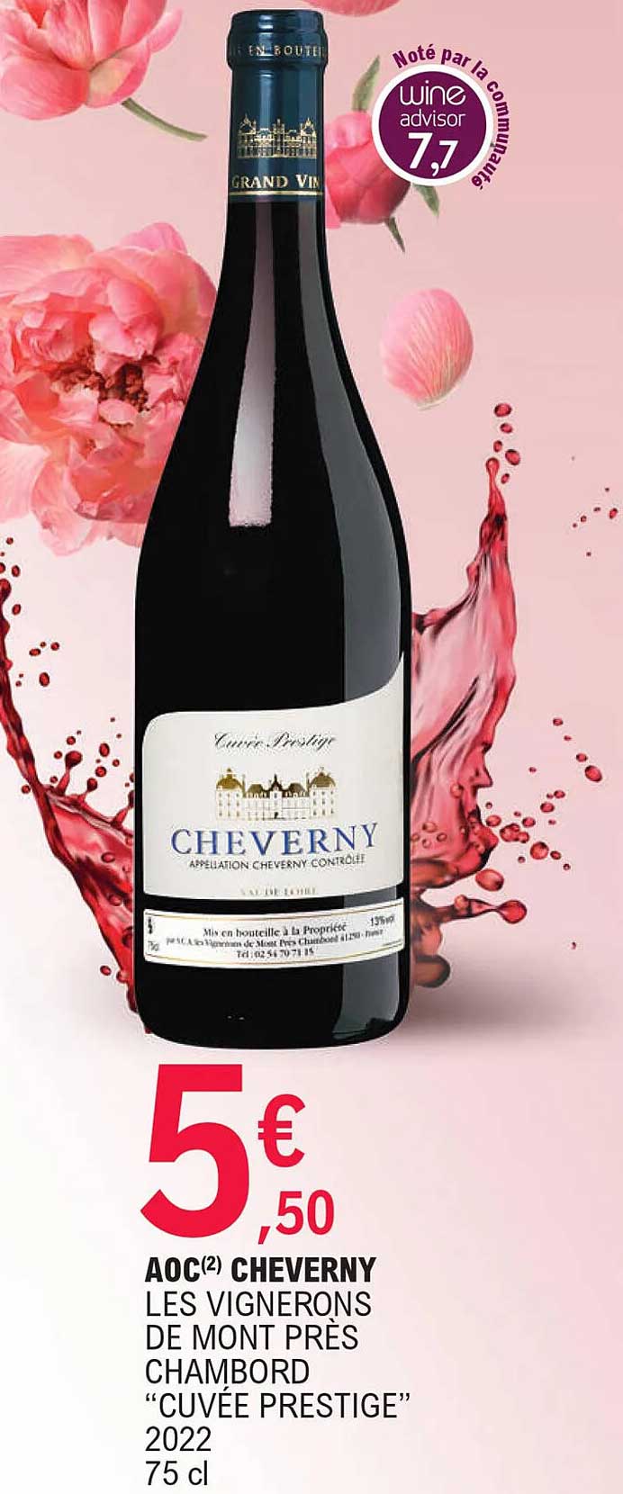 Aoc Cheverny Les Vignerons De Mont Près Chambord "cuvée Prestige" 2022
