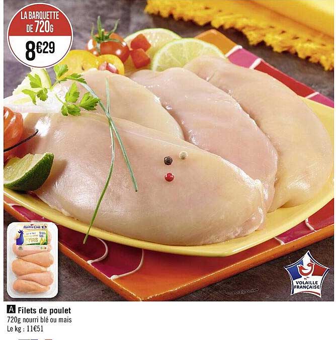 filets de poulet maître coq