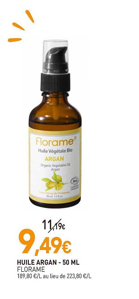 Huile Argan Florame - 50 Ml