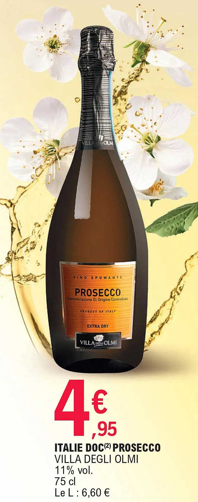 italie doc prosecco villa degli olmi 11% vol