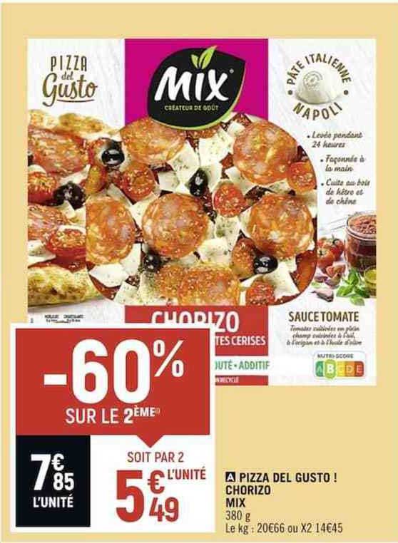 Pizza Del Gusto ! Chorizo Mix