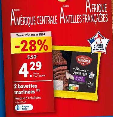 2 bavettes marinées