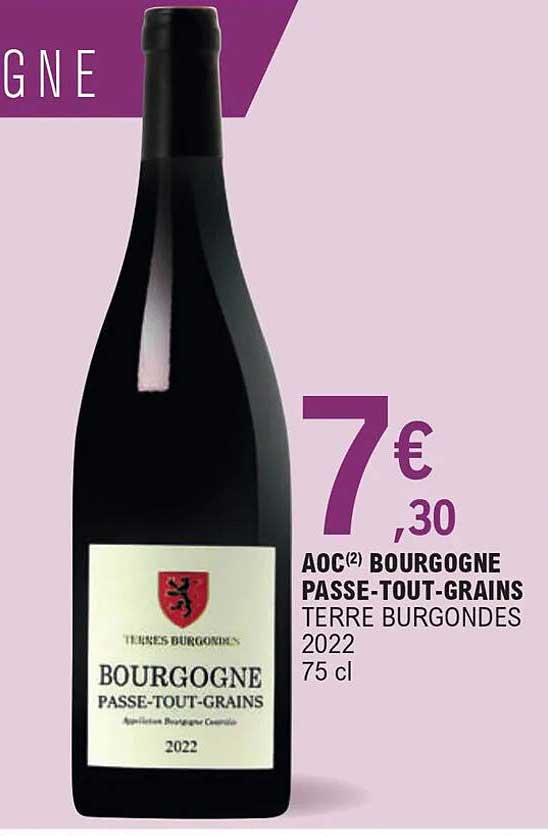 aoc bourgogne passe-tout-grains terre burgondes 2022