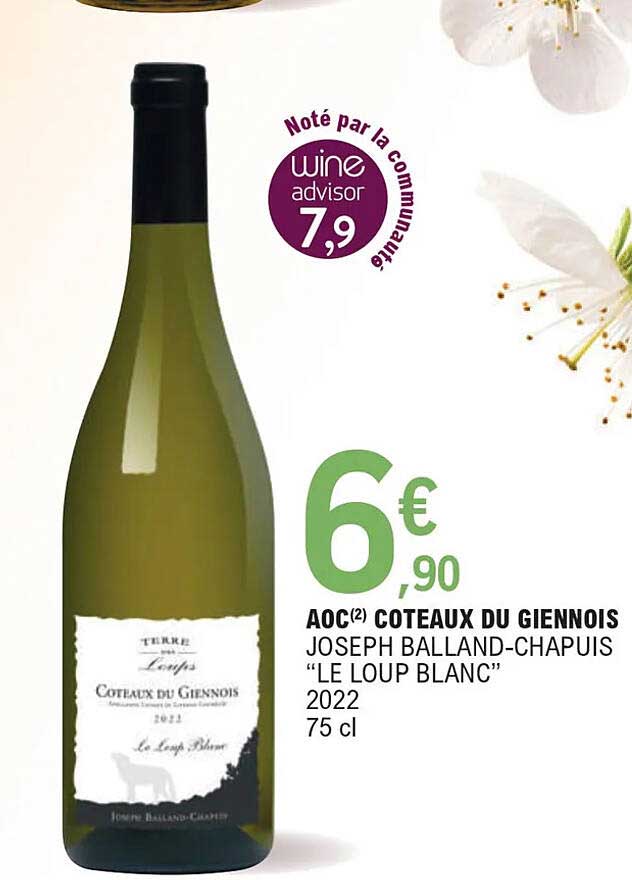 aoc coteaux du giennois joseph balland-chapuis "le loup blanc"