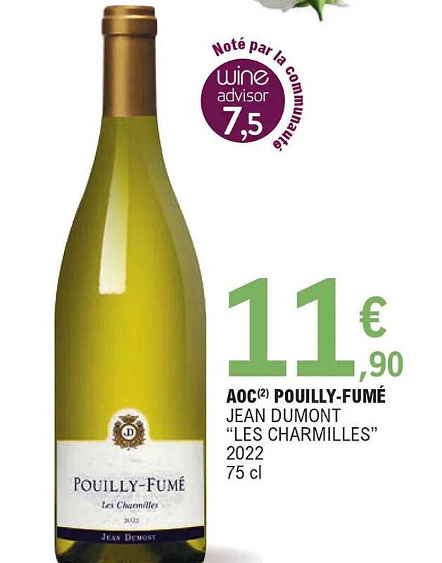 aoc pouilly-fumé jean dumont "les charmilles" 2022